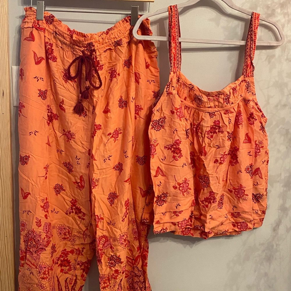 Anthropologie Boho Pajama Set *NWT